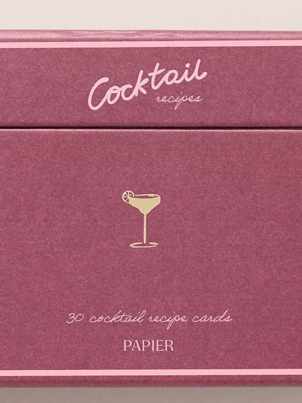 Cocktail Notecard Set